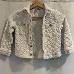 Janie & Jack Kids Quilted Gray Jacket